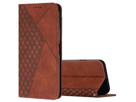 Gigapack Samsung Galaxy S24 Ultra Bőr hatású flip tok, barna (GP-151430)