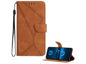 Gigapack T Phone 3 5G Flip tok+ kézpánt, barna (GP-176308)