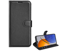 Gigapack Huawei Nova Y61 Bőr hatású flip tok, fekete (GP-136998) Gigapack Huawei Nova Y61 Bőr hatású flip tok, fekete (GP-136998)