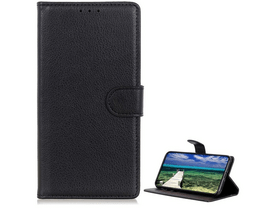 Gigapack Honor Magic6 Lite Bőr hatású flip tok, fekete (GP-154491)