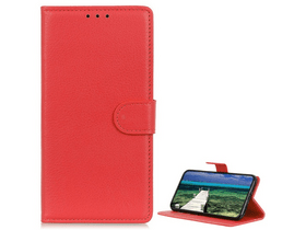 Gigapack Oppo A79 Bőr hatású flip tok, piros (GP-153947)