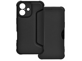 Gigapack Apple iPhone 16 Bőr hatású flip tok, fekete (GP-160273) Gigapack Apple iPhone 16 Bőr hatású flip tok, fekete (GP-160273)