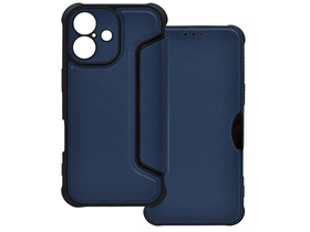 Gigapack Apple iPhone 16 Bőr hatású flip tok, sötétkék (GP-160280) Gigapack Apple iPhone 16 Bőr hatású flip tok, sötétkék (GP-160280)