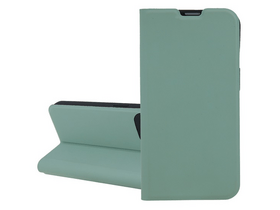 Gigapack Apple iPhone 16 Plus Bőr hatású flip tok, világoszöld (GP-160307)