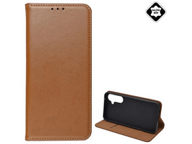 Gigapack Samsung S23 FE Bőr flip tok, barna (GP-151049)