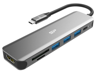 Station D'accueil Silicon Power Boost SU20 7-en-1 USB 3.2 Gen 1 Type-C