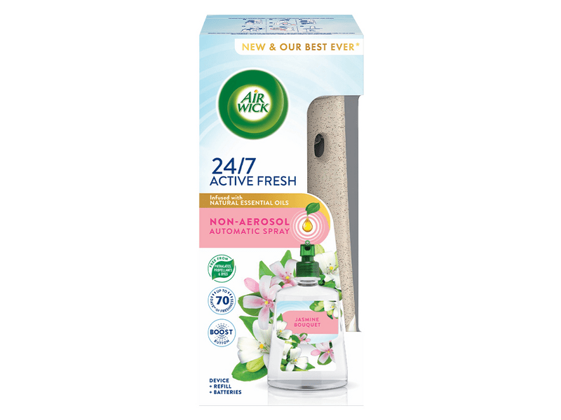 Air Wick Active Fresh készülék és utántöltő, jázmin csokor, 228 ml