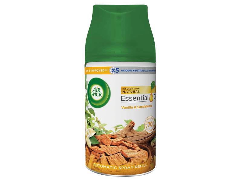 Air Wick Freshmatic automata légfrissítő spray utántöltő, Vanília és szantálfa, 6x250ml