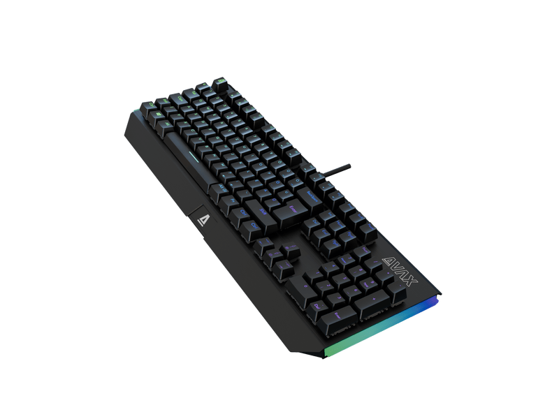 Avax FS01R Mechanikus gamer billentyűzet, piros switch