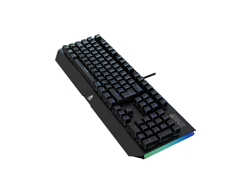 Avax FS01B Mechanikus gamer billentyűzet, barna switch