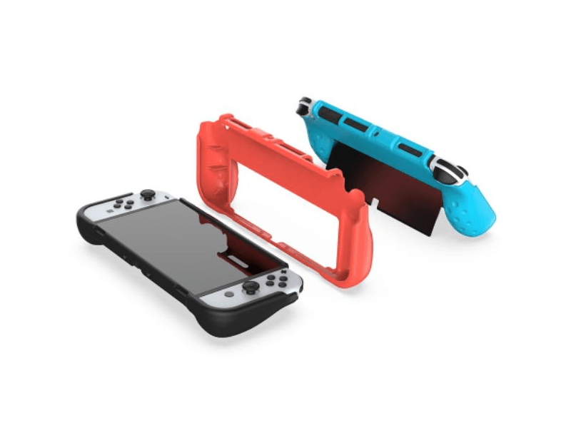 Dobe Szilikon Nintendo Switch OLED tok, piros (TNS-1142R)