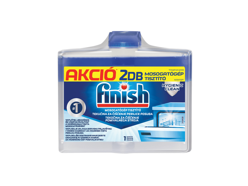 Finish Mosogatógép-tisztító folyadék, Regular, 2x250 ml