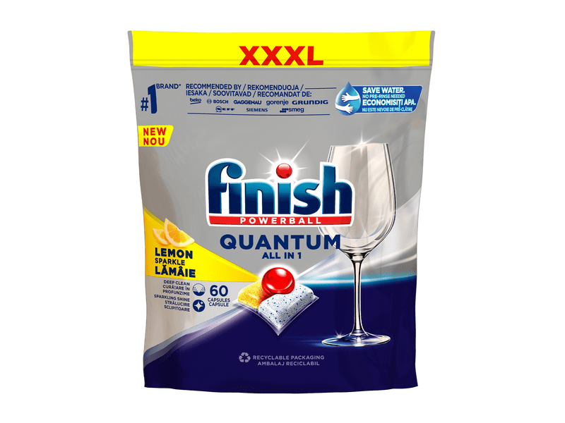 Finish Quantum All in 1 Citromos mosogatógép tabletta, 60 db