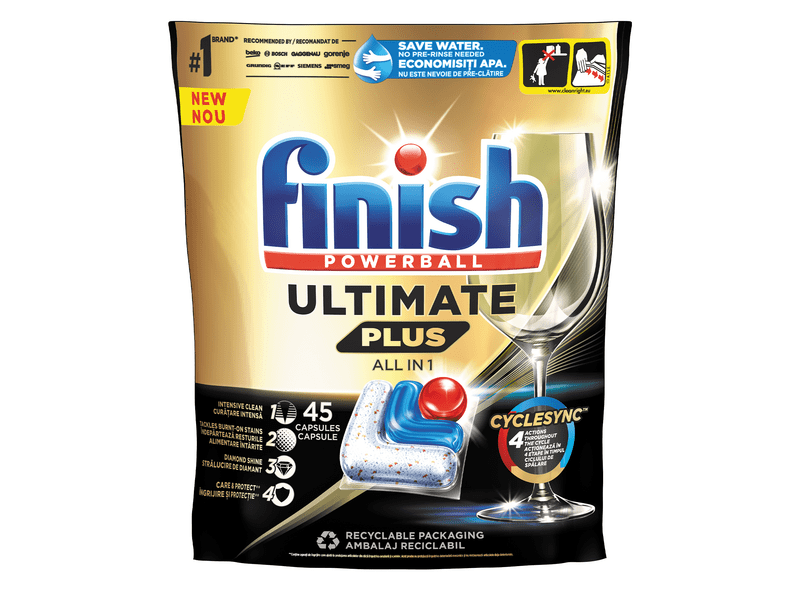 Finish Ultimate Plus All in 1 Regular Mosogatógép kapszula, 45 db