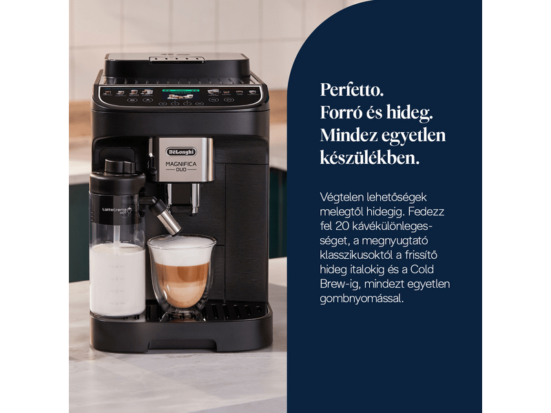 Delonghi ECAM330.80.BXB Magnifica Duo Automata kávéfőző, fekete