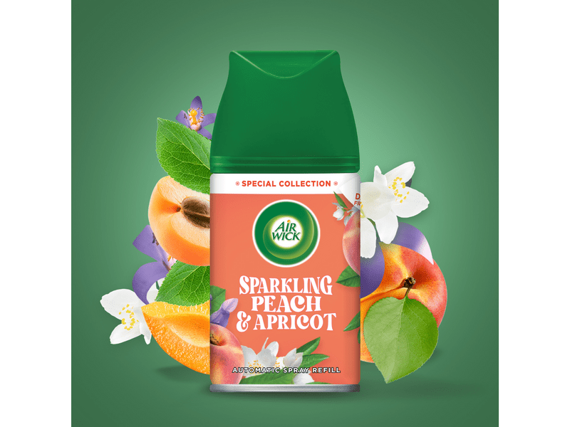 Air Wick Freshmatic Pezsgő őszibarack és sárgabarack automata utántöltő spray , 6x250ml