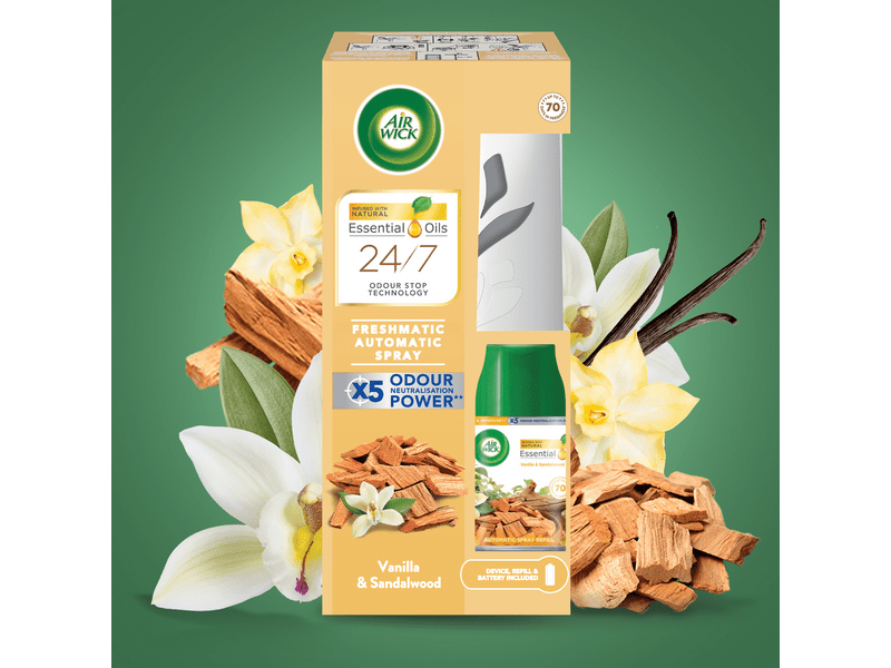 Air Wick Freshmatic Automata légfrissítő spray készülék és utántöltő - Szantálfa