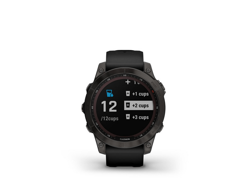 Garmin Fenix 7 Okosóra, Sapphire szürke, fekete szilikon szíjjal (GG010-02540-21)