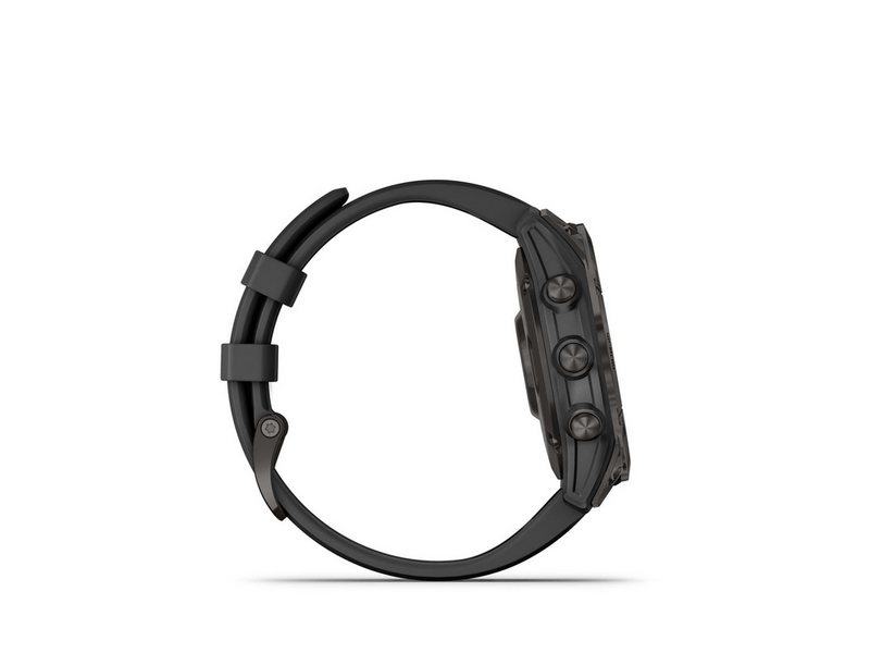 Garmin Fenix 7 Okosóra, Sapphire szürke, fekete szilikon szíjjal (GG010-02540-21)