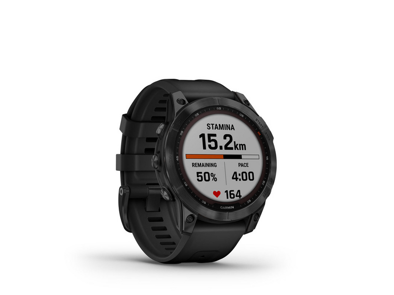Garmin Fenix 7 Okosóra, Sapphire fekete, fekete szilikon szíjjal (GG010-02540-35)