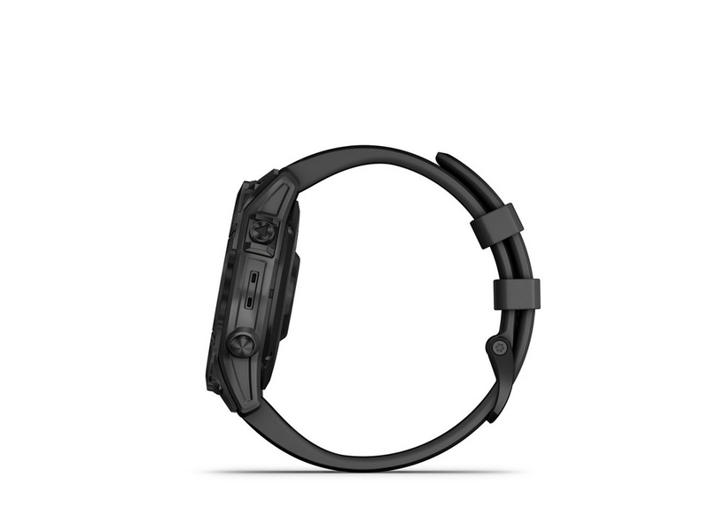 Garmin Fenix 7 Okosóra, Sapphire fekete, fekete szilikon szíjjal (GG010-02540-35)