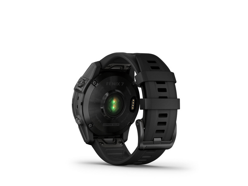 Garmin Fenix 7 Okosóra, Sapphire fekete, fekete szilikon szíjjal (GG010-02540-35)
