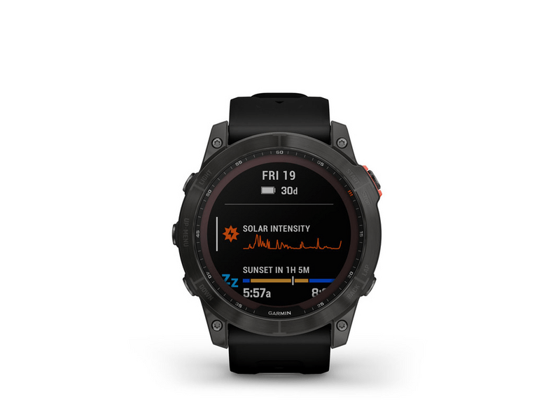 Garmin Fenix 7X, Solar fekete, fekete szilikon szíjjal (GG010-02541-01)