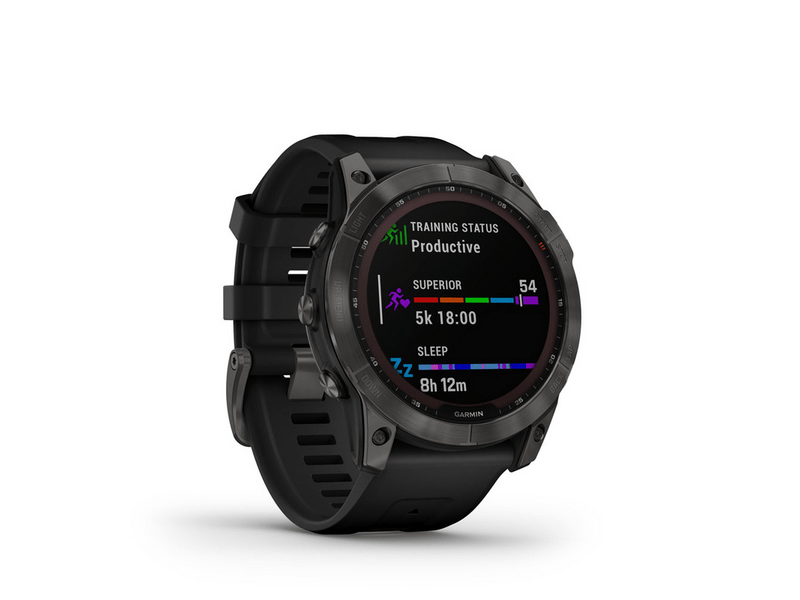 Garmin Fenix 7X, Solar fekete, fekete szilikon szíjjal (GG010-02541-01)
