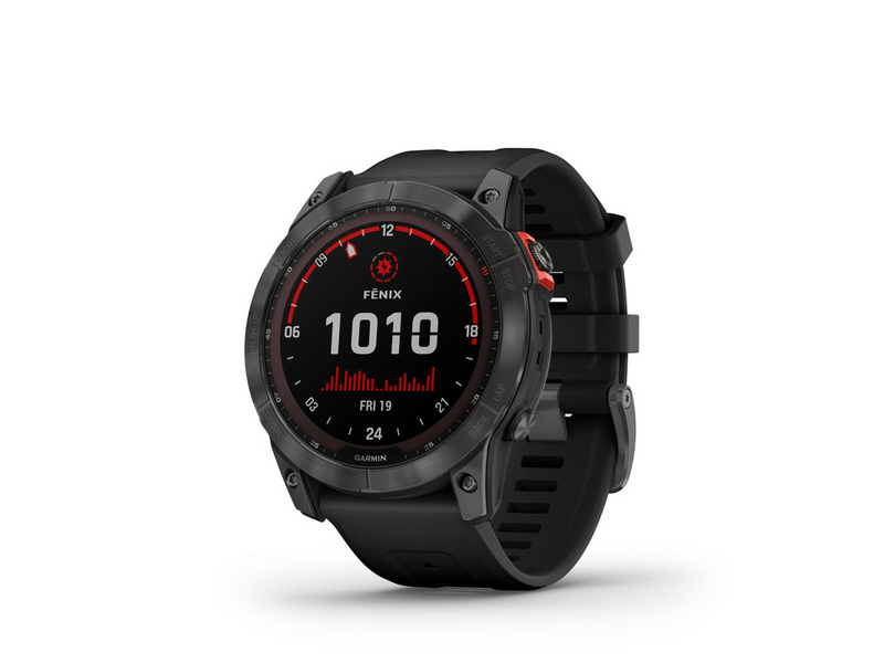 Garmin Fenix 7X, Solar fekete, fekete szilikon szíjjal (GG010-02541-01)