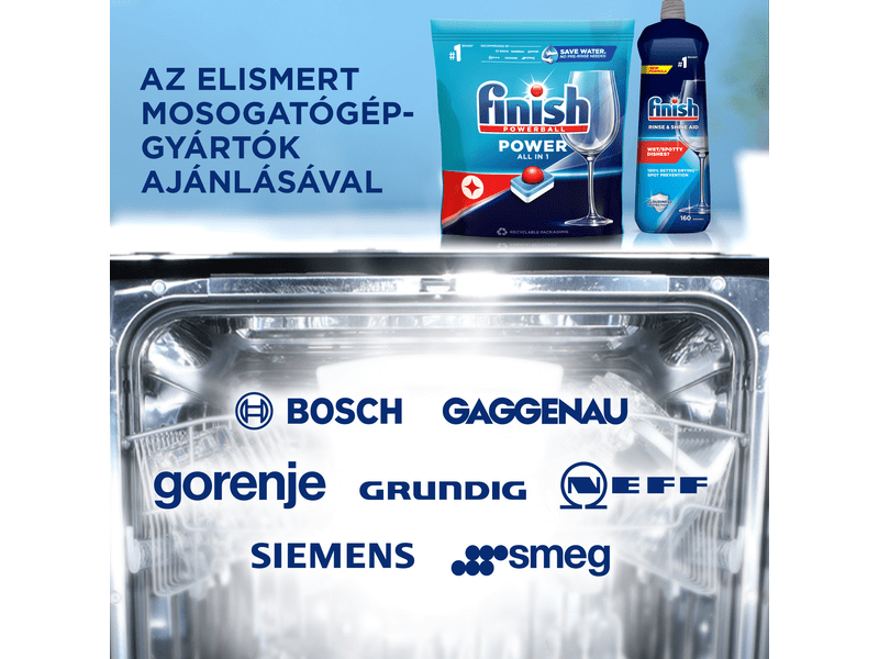 Finish Power All in 1 Regular mosogatógép tabletta, 80 db