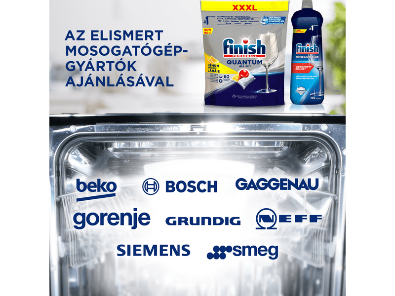 Finish Quantum All in 1 Citromos mosogatógép tabletta, 60 db