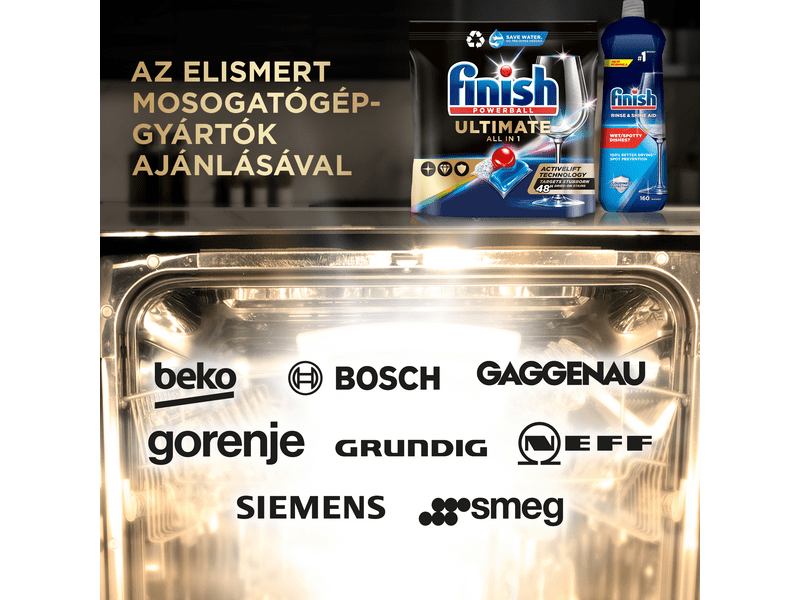 Finish Quantum Ultimate mosogatógép tabletta, Regular, 80db