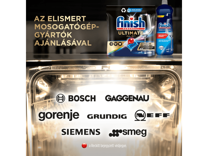 Finish Ultimate All in 1 Regular mosogatógép tabletta, 50 db