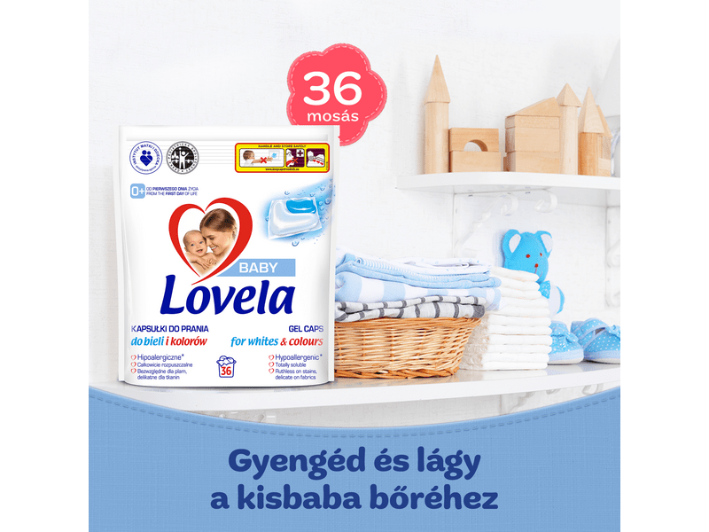 Lovela Baby Hipoallergén Mosókapszula, 36 db