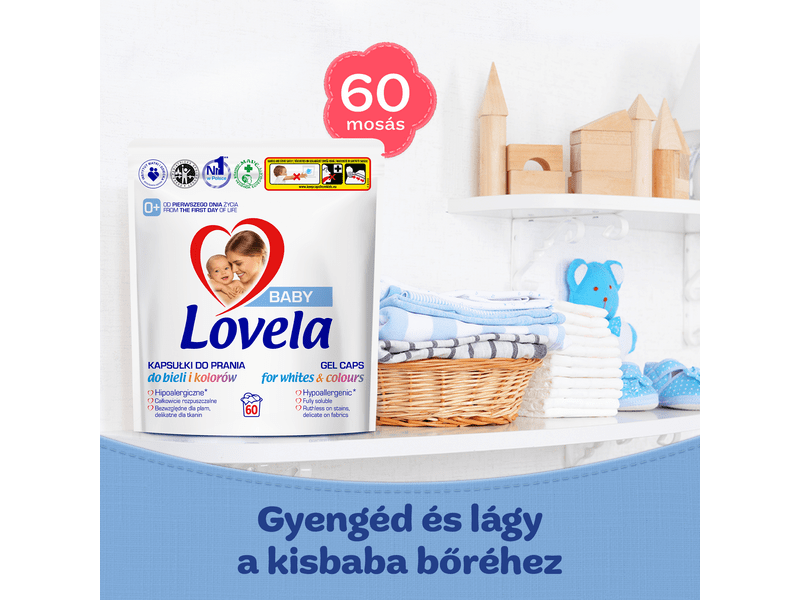Lovela Baby Hipoallergén mosókapszula, 60db