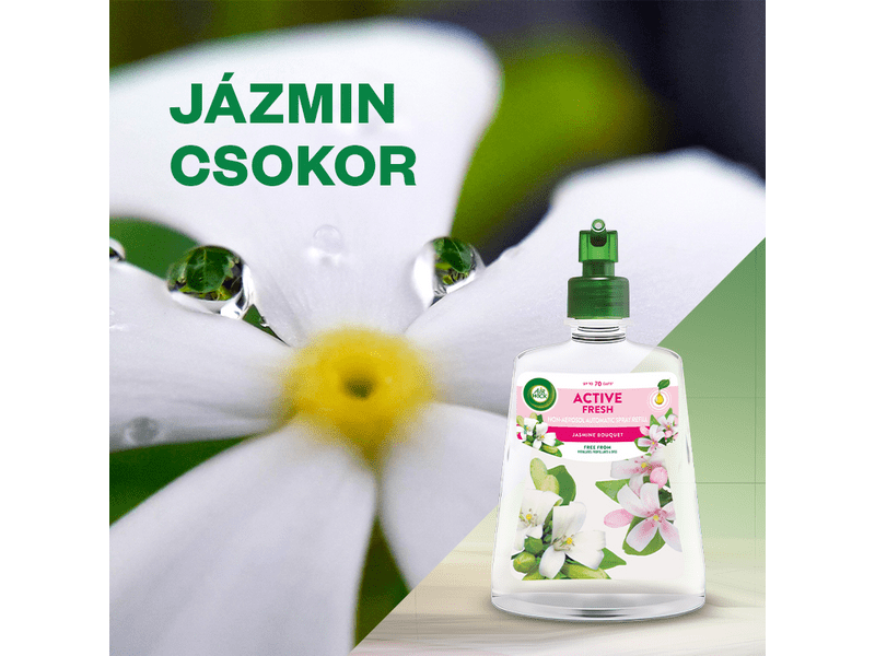 Air Wick Active Fresh utántöltő Jázmin Csokor, 4x228ml
