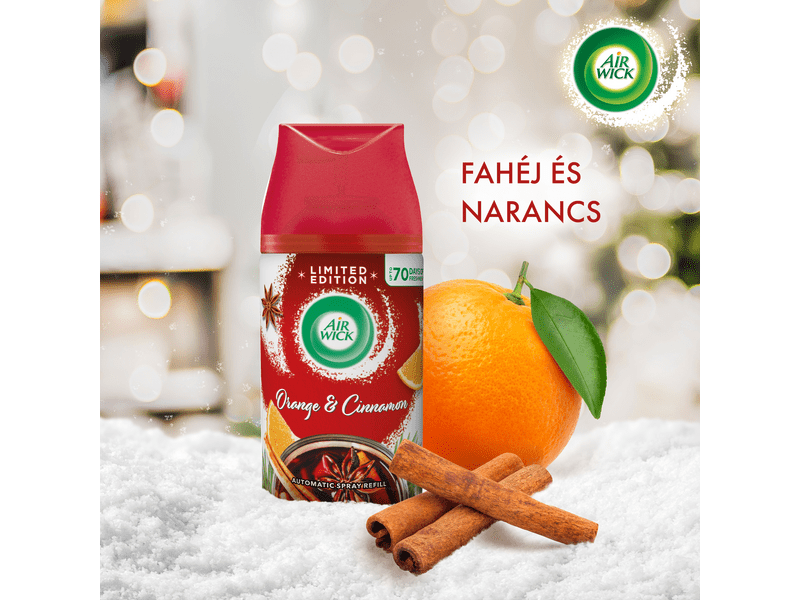 Air Wick Freshmatic Automata légfrissítő spray utántöltő - Fahéj és Narancs, 6x250 ml