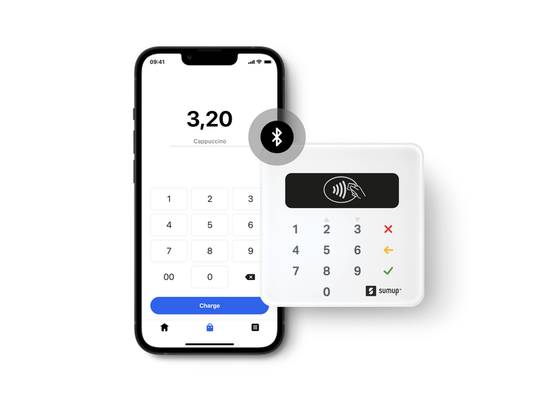 SumUp Air Bankkártya olvasó terminál, Fehér
