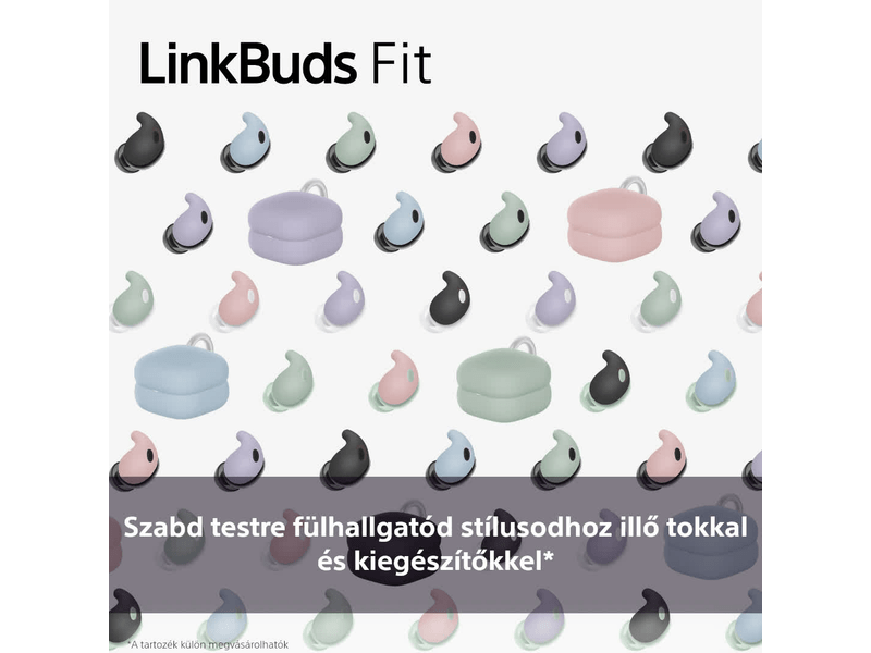 Linkbuds FIT Gumi TWS fülhall.kieg.BK