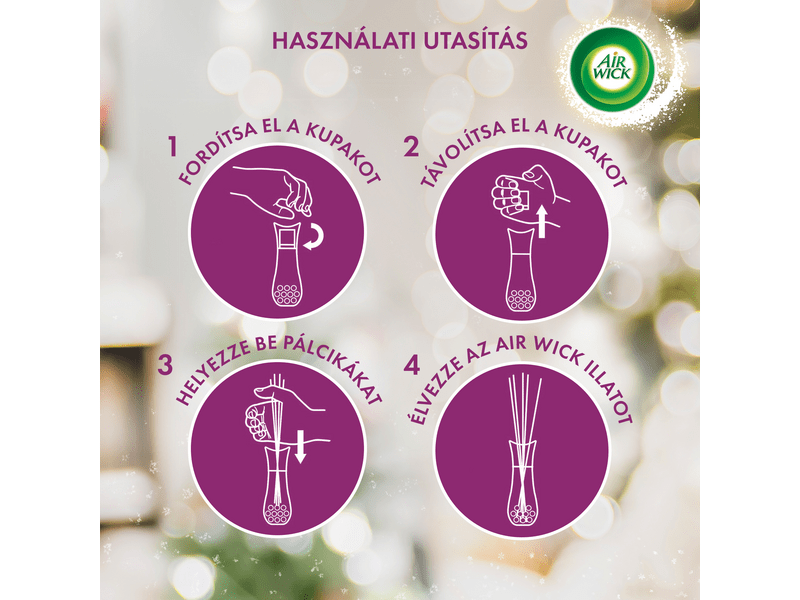 Air Wick Pálcikás légrissítő folyadék - Pezsgő téli gyümölcsök