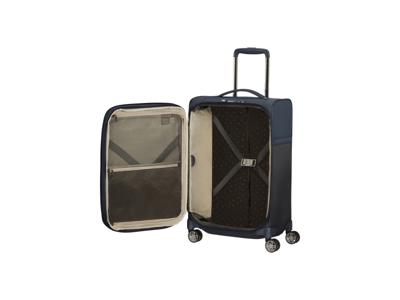 Samsonite Airea Spinner Bővíthető bőrönd, 55 cm, sötétkék (133622-1247)