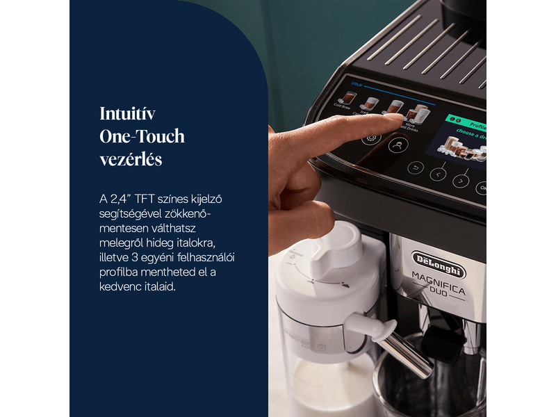 Delonghi ECAM330.80.BXB Magnifica Duo Automata kávéfőző, fekete