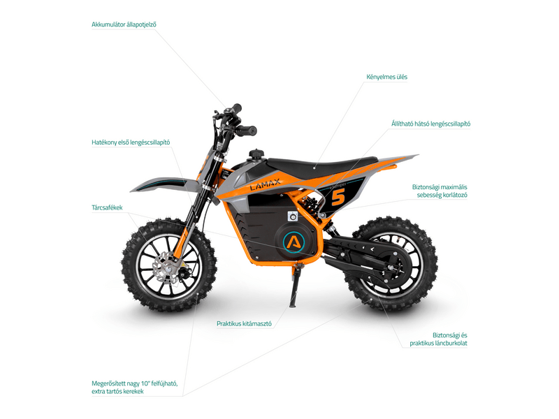 LAMAX eJumper DB50 Orange Elektromos motorkerékpár