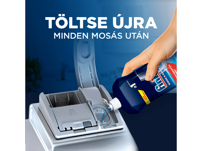 Finish Shine & Protect Rinse Aid öblítőszer gépi mosogatáshoz, Regular, 800 ml