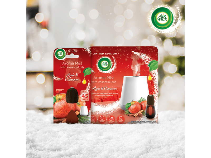 Air Wick Aroma Diffúzor utántöltő – Alma és Fahéj, 6 x 20 ml