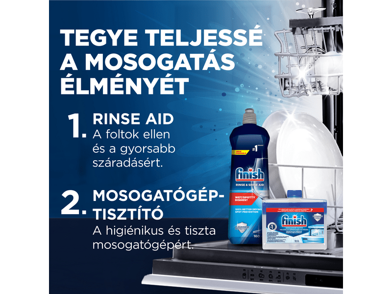 Finish Shine & Protect Rinse Aid öblítőszer gépi mosogatáshoz, Regular, 800 ml