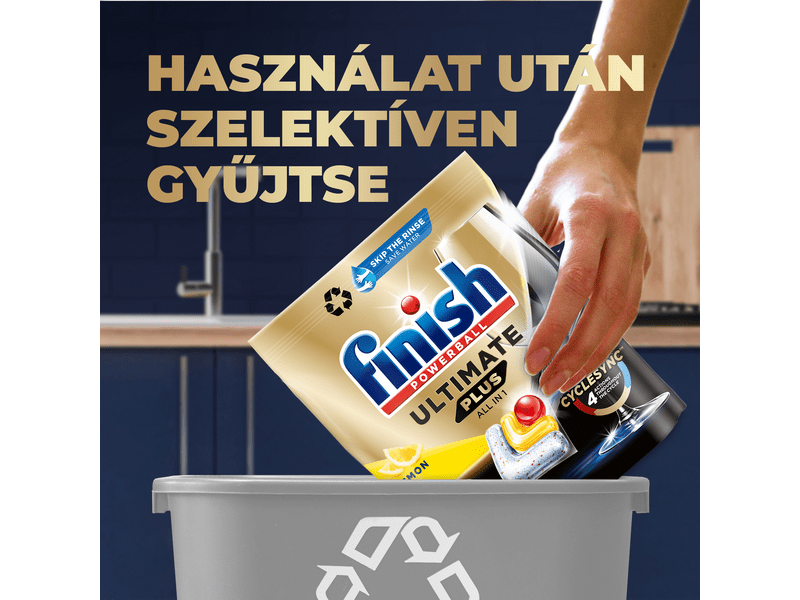 Finish Ultimate Plus All in 1 Lemon Mosogatógép kapszula, 72 db