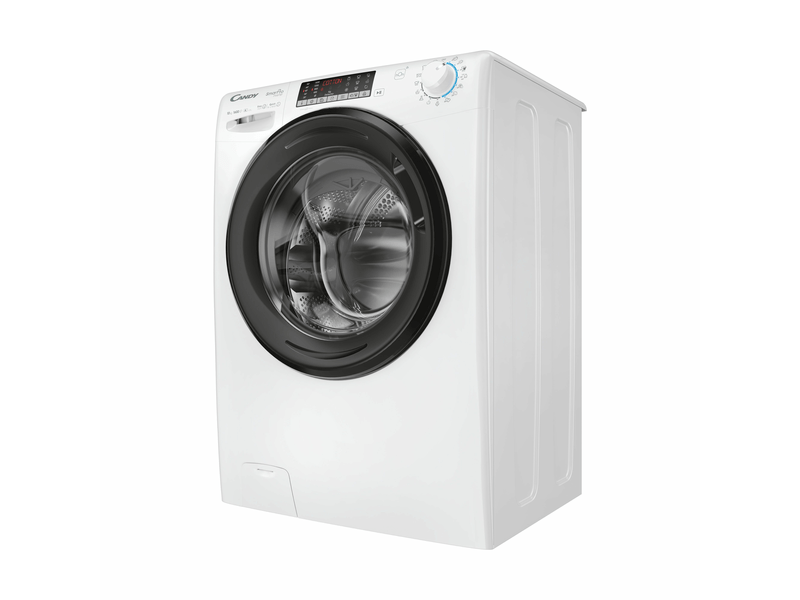 Elöltöltős mosógép.A.10kg.fehér+fekete