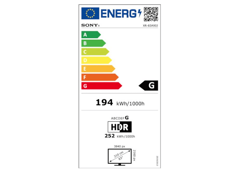 Sony XR83A90JAEP 83'' OLED Smart LED Televízió