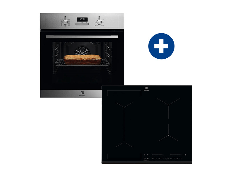 Electrolux EOF3H40BX Beépíthető sütő+Electrolux EIV634 Beépíthető indukciós főzőlap